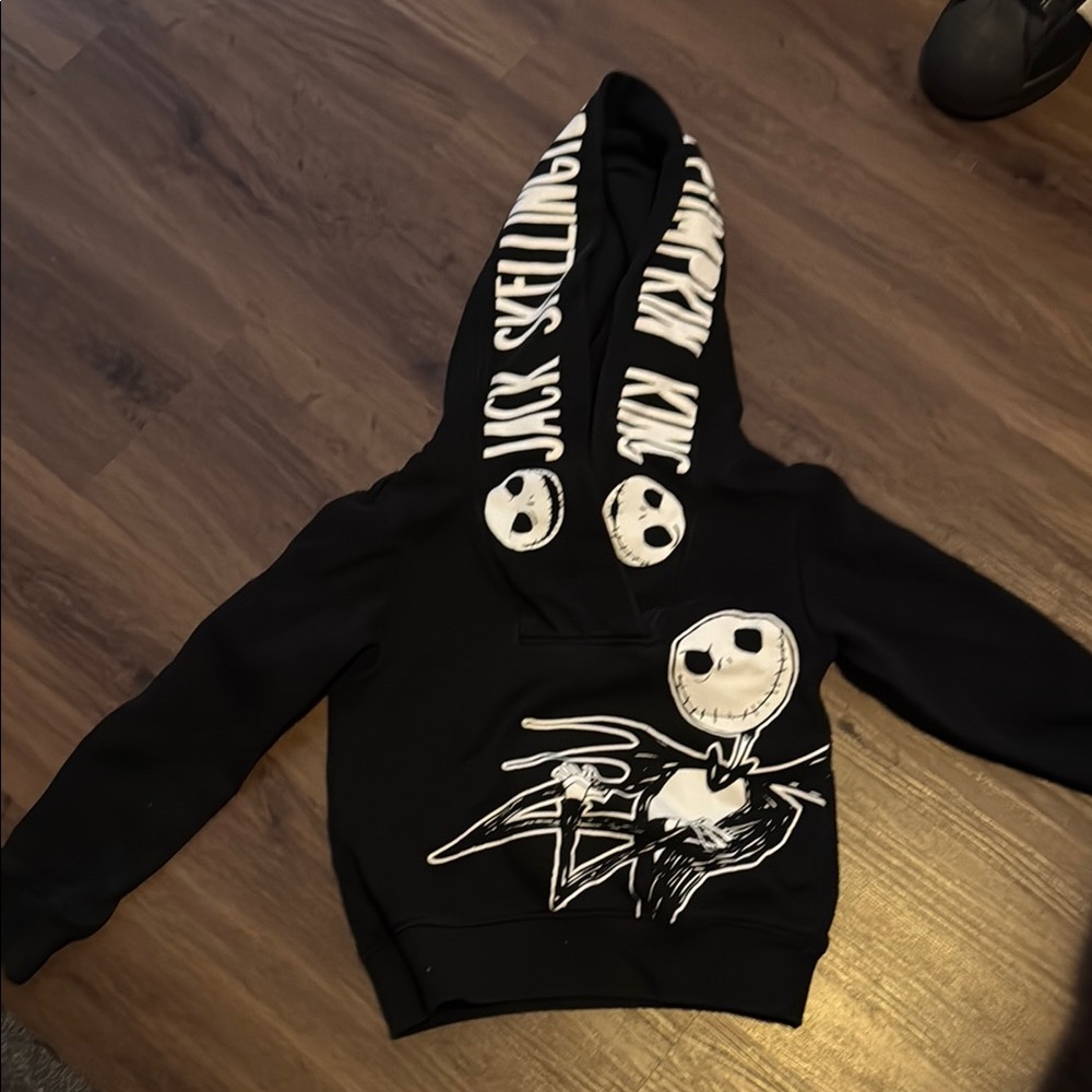 Jack Skellington Kids Black Hoodie